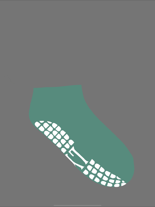 LYTH Sage Green Ankle Length With White Grip Socks